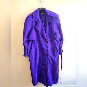 Vintage Junior Gallery by Niccolini Trench Coat color Deep Purple Size 9/10